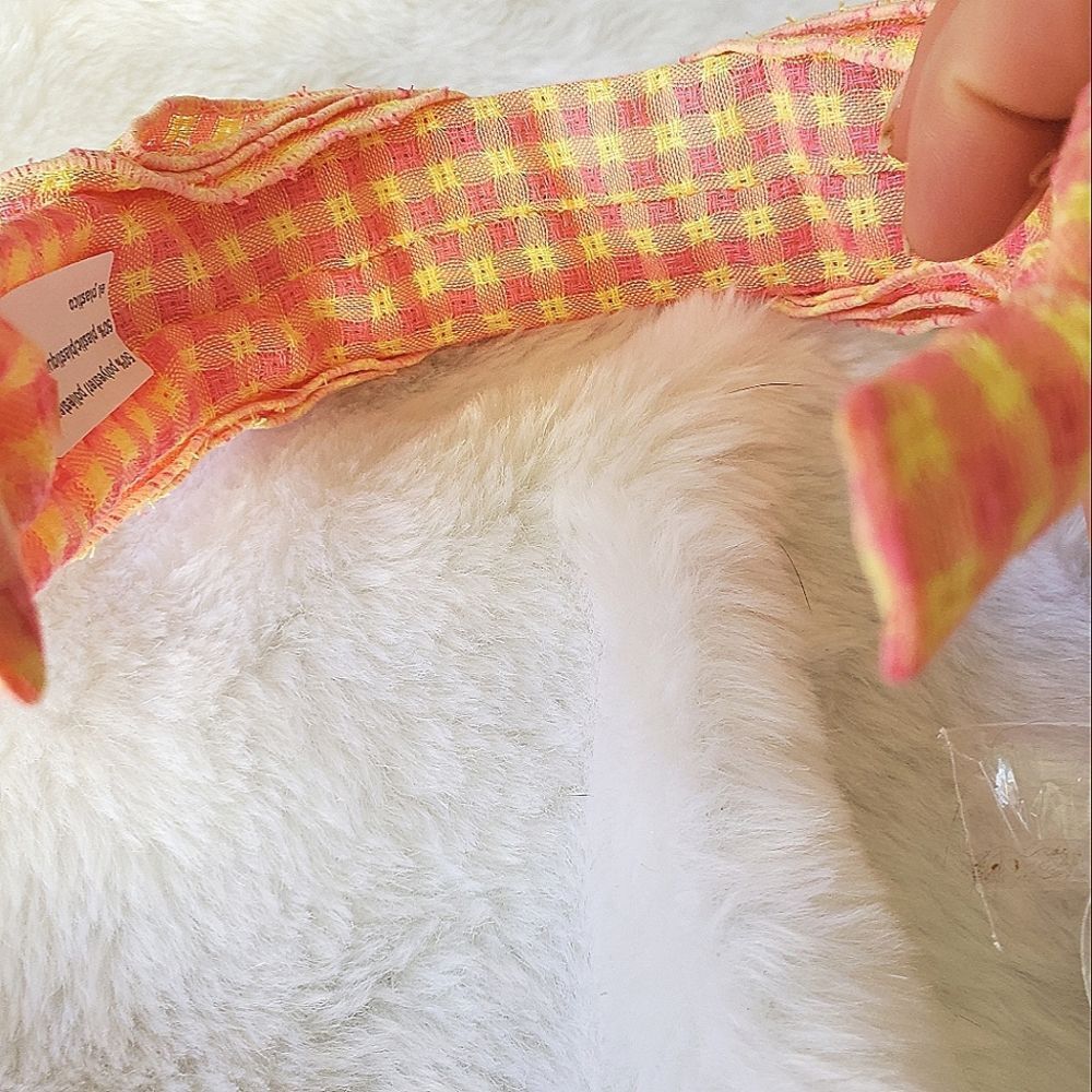 Anthropologie Headband Knot Gingham Bow Knot Top NEW Tags - Picture 4 of 7